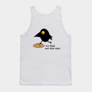Funny raven and cookie Tank Top